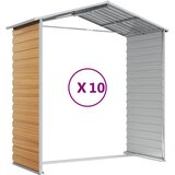  Vrtno spremište svjetlosmeđe 191 x 895 x 198 cm pocinčani čelik | shoptok.hr