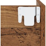 vidaXL Omare za čevlje na steni s polico Drugo Stari les 60 x 18 x 60 cm | Shoptok.si