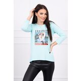 Kesi Blouse with Superior mint print | shoptok.hr