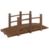  Vrtni most s ogradama 150 x 67 x 56 cm od masivnog drva smreke | shoptok.hr