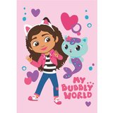 Jerry Fabrics Ružičasta deka za bebe od flisa 100x150 cm Gabby's Dollhouse "Bubbly World" – | shoptok.hr