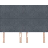  Uzglavlje Tamno siva 160 cm Baršun | shoptok.hr