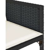 Vrtna jedilna garnitura 9-delna z blazinami črn poli ratan, (21007927) | Shoptok.si