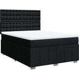  Krevet s oprugama i madracem crni 140x200 cm od tkanine | shoptok.hr