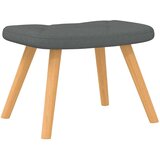  Stolica za ljuljanje s osloncem za noge tamnosiva od tkanine | shoptok.hr