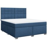  Krevet s oprugama i madracem plavi 180x200 cm od tkanine | shoptok.hr