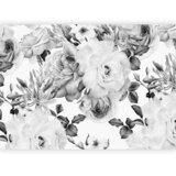 Artgeist Foto tapeta - Sentimental Garden (Black and White) 150x105 Slike