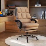  Ergonomska uredska stolica s uvlačivim osloncem za noge, direktorska stolica | shoptok.hr