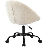 MID.YOU VRTLJIVI STOL kovina, tekstil bela, bež | Shoptok.si