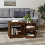  Stolići za kavu 3 kom smeđa boja hrasta od konstruiranog drva | shoptok.hr