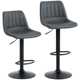  Set od 2 barske stolice u retro stilu s osloncem za noge podesiva visina 43 cm x 49 5 cm x 111 cm Cijene