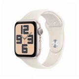 Apple Watch SE GPS 40mm Starlight Aluminium Case with Starlight Sport Band - M/L | Eponuda.com
