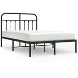  Metalni okvir za krevet s uzglavljem crni 120x200 cm | Eponuda.ba