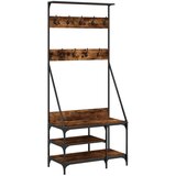 Maison Chic Regal za oblačila s prostorom za čevlje - Polica za čevlje dim. hrast 80x40x184 cm, (21777991) | Shoptok.si