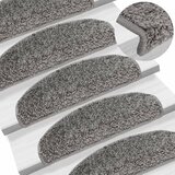  Prostirke za stepenice 15 kom 65x21x4 cm sive poluokrugle velike | shoptok.hr