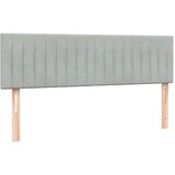  s oprugama i madracem LED svjetlosivi 160x220 cm baršunasti | shoptok.hr