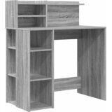 Stol s policom Siva Sonoma 90 x 48 x 101,5 cm Konstruirano drvo | shoptok.hr