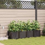  Vrtna saksija 4 pcs Smeđa 160 x 40 x 37,5 cm Plastika | shoptok.hr
