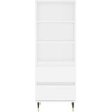  Visoka komoda bijela 40 x 36 x 110 cm od konstruiranog drva | Eponuda.ba