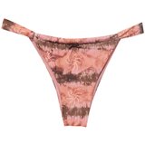 Pull&Bear Bikini hlačke rjava / eozin / melona / off-bela | Shoptok.si