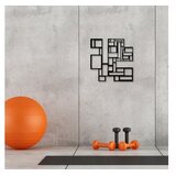 Wallity Zidna dekoracija Kvadrati, 50x50 cm, 1,2 mm, Crna | Eponuda.ba