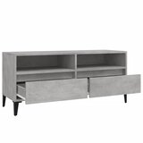 TV ormarić boja betona 100x34,5x44,5 cm od konstruiranog drva | shoptok.hr
