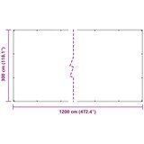  Pokrov za biljke *Transparent*an 3 x 12 m PVC | shoptok.hr