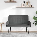 SOFA za dvije osobe Tamno siva 115 x 61 x 87 cm tkanina | shoptok.hr