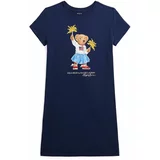 Polo Ralph Lauren Otroška bombažna obleka mornarsko modra barva, 313942862001