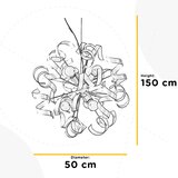 Lesnina XXXL VISEČA SVETILKA 50/50/150 cm E14 | Shoptok.si