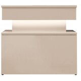  Noćni ormarić sa LED osvetljenjem GLOSSA 51x55 cm bež | Eponuda.com