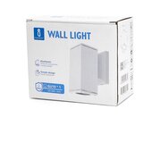 Aigostar Spoljašnje zidno svetlo 1xGU10/230V, belo, IP65, kvadratno | Eponuda.com