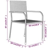  3-dijelni vrtni blagovaonski set sivi | Eponuda.com