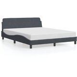 Furnova Posteljni okvir brez vzmetnice temno siv 160x200 cm žamet, (21938790) | Shoptok.si