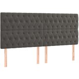  Posteljni okvir z vzglavjem temno siv 180x200 cm žamet, (20788455) | Shoptok.si