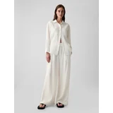 GAP Muslin Wide Leg Trousers - Women