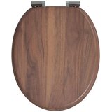  Toaletni pokrov s tiho zaporo 2 pcs Rjava 44 x 38 cm MDF plošča, (5000208001) | Shoptok.si