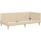 vidaXL Kutni okvir kreveta Ostalo s uzglavljem Krema 80 x 200 cm | shoptok.hr
