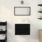  Kupaonski ormarić za sudoper Crni hrast 60 x 39 x 62 cm | shoptok.hr