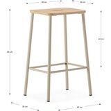 Marckeric Krem barske stolice u setu 2 kom (visine sjedala 65 cm) Abba – | shoptok.hr