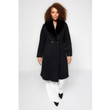 Trendyol Curve Plus Size Coat - Black - Basic Cijene