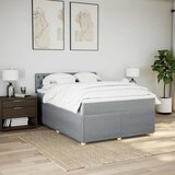 Krevet box spring s madracem svjetlosiva 160x200 cm tkanina | shoptok.hr