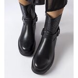 Gemre Black lace-up ankle boots with chain Procopio | Shoptok.si