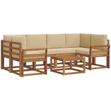  Set vanjskih sofa 7 kom. Prirodna i bež | shoptok.hr