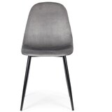 Modern Home Set od 4 baršunaste stolice za blagovaonicu i dnevni boravak - sive | shoptok.hr