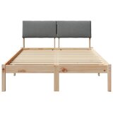  Okvir kreveta smeđe i tamnosivo 120 x 200 cm Masivna borovina | Eponuda.com