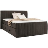 CARRYHOME POSTELJA BOXSPRING 180 cm x 200 cm , tekstil rjava Cene