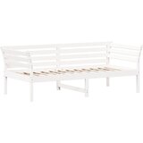  The Living Store Izvlečna postelja brez vzmetnice bela 90x190 cm trdna borovina - Dnevna Postelja, (21497824) | Shoptok.si