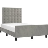 Okvir za krevet bez madraca svjetlosivi 120x190 cm baršunasti | shoptok.hr