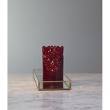Star Trading Sveča LED iz rdečega voska Clary, višina 15 cm | Shoptok.si